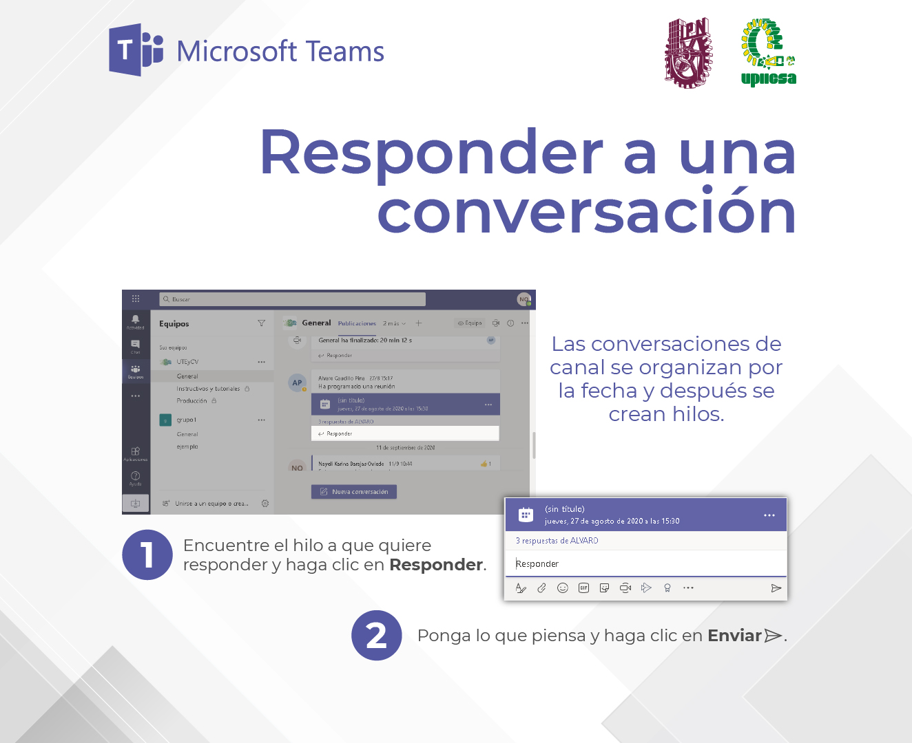 Responer a una conversación